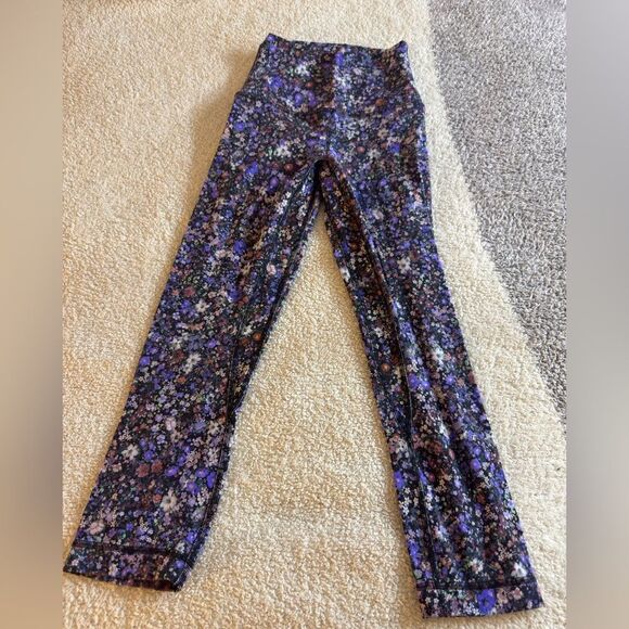 Lululemon leggings Womens size 0 Align High-Rise Crop 21” Flower Burst Multi - Picture 4 of 8